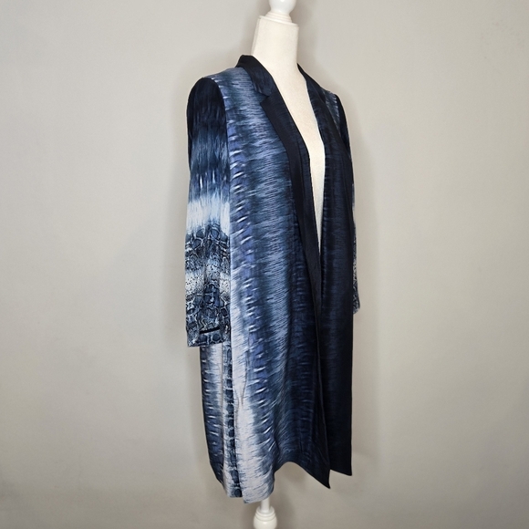 Kobi Halperin Adi Printed Silk Coat Size L - Picture 2 of 7